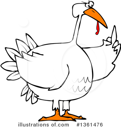 Royalty-Free (RF) Turkey Bird Clipart Illustration by djart - Stock Sample #1361476