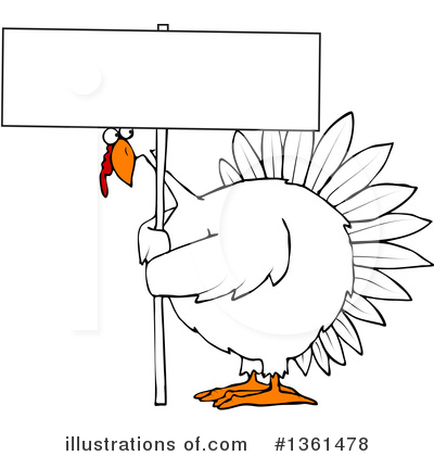 Royalty-Free (RF) Turkey Bird Clipart Illustration by djart - Stock Sample #1361478