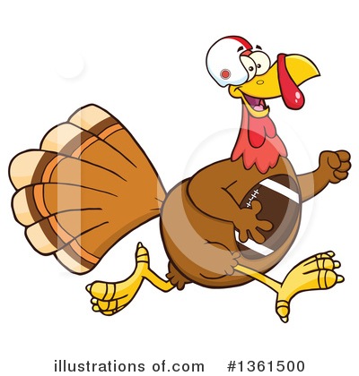 Thanksgiving Turkey Clipart #1361500 by Hit Toon
