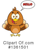 Turkey Bird Clipart #1361501 by Hit Toon