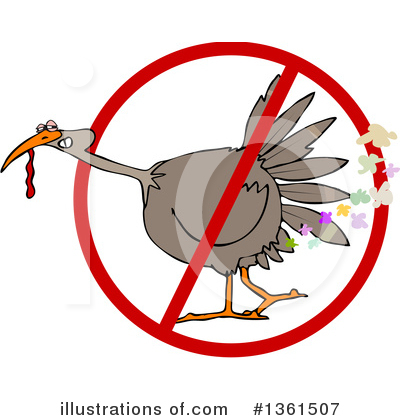 Royalty-Free (RF) Turkey Bird Clipart Illustration by djart - Stock Sample #1361507