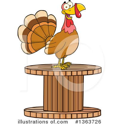 Royalty-Free (RF) Turkey Bird Clipart Illustration by Hit Toon - Stock Sample #1363726