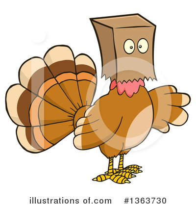 Royalty-Free (RF) Turkey Bird Clipart Illustration by Hit Toon - Stock Sample #1363730