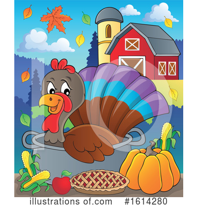 Royalty-Free (RF) Turkey Bird Clipart Illustration by visekart - Stock Sample #1614280