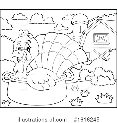 Royalty-Free (RF) Turkey Bird Clipart Illustration by visekart - Stock Sample #1616245