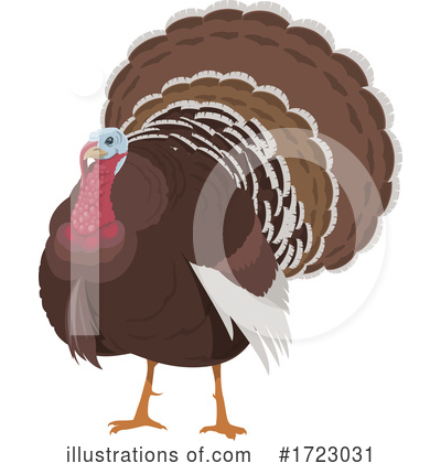 Royalty-Free (RF) Turkey Bird Clipart Illustration by Vector Tradition SM - Stock Sample #1723031