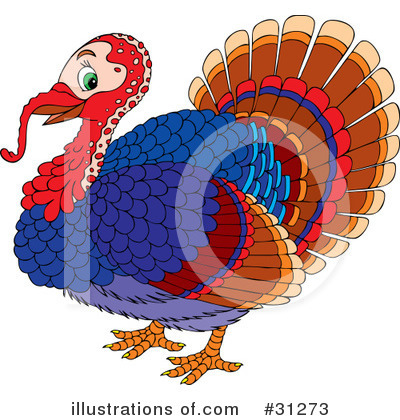 Turkey Bird Clipart #31273 by Alex Bannykh