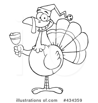 Royalty-Free (RF) Turkey Bird Clipart Illustration by Hit Toon - Stock Sample #434359