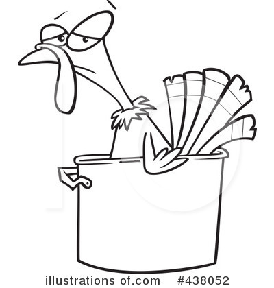 Royalty-Free (RF) Turkey Bird Clipart Illustration by toonaday - Stock Sample #438052