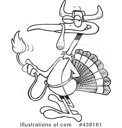Royalty-Free (RF) Turkey Bird Clipart Illustration by toonaday - Stock Sample #438161