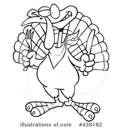 Royalty-Free (RF) Turkey Bird Clipart Illustration by toonaday - Stock Sample #438162
