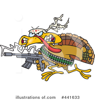 Royalty-Free (RF) Turkey Bird Clipart Illustration by toonaday - Stock Sample #441633