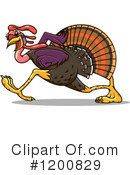 Turkey Clipart #1200829 by Vector Tradition SM