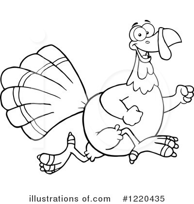 Royalty-Free (RF) Turkey Clipart Illustration by Hit Toon - Stock Sample #1220435