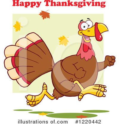 Royalty-Free (RF) Turkey Clipart Illustration by Hit Toon - Stock Sample #1220442