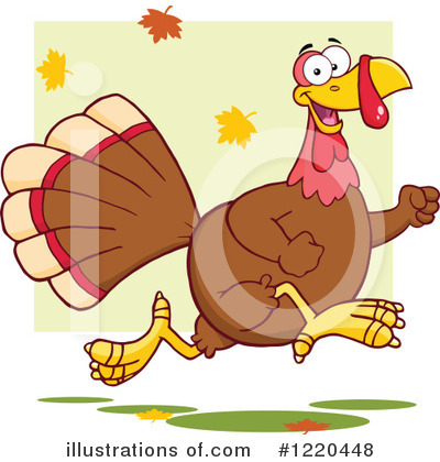 Royalty-Free (RF) Turkey Clipart Illustration by Hit Toon - Stock Sample #1220448