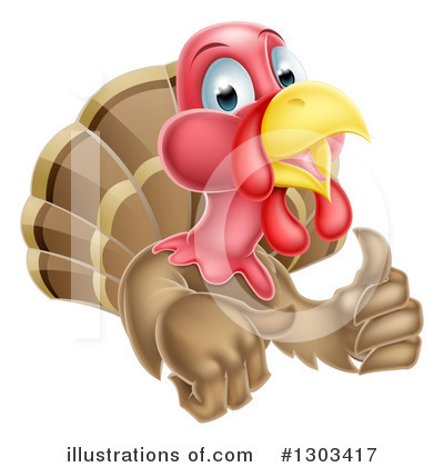Royalty-Free (RF) Turkey Clipart Illustration by AtStockIllustration - Stock Sample #1303417