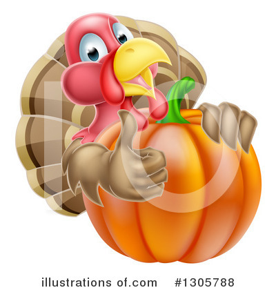 Royalty-Free (RF) Turkey Clipart Illustration by AtStockIllustration - Stock Sample #1305788