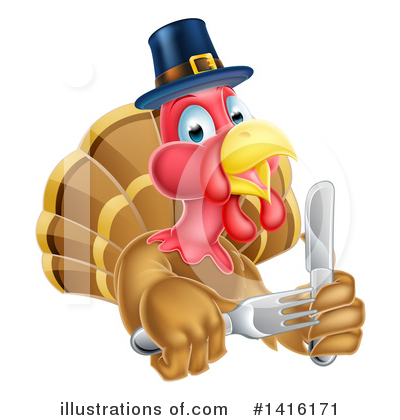Turkey Bird Clipart #1416171 by AtStockIllustration