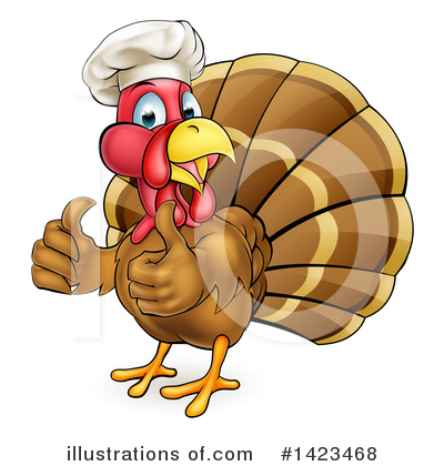 Royalty-Free (RF) Turkey Clipart Illustration by AtStockIllustration - Stock Sample #1423468