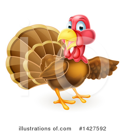 Royalty-Free (RF) Turkey Clipart Illustration by AtStockIllustration - Stock Sample #1427592