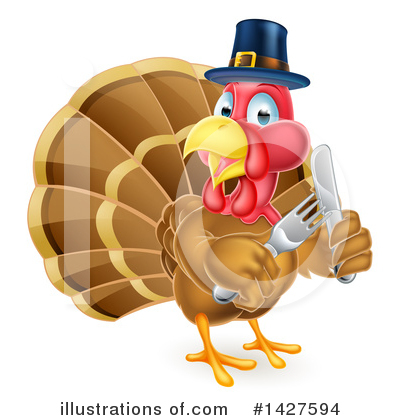 Royalty-Free (RF) Turkey Clipart Illustration by AtStockIllustration - Stock Sample #1427594