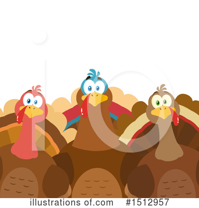 Royalty-Free (RF) Turkey Clipart Illustration by Hit Toon - Stock Sample #1512957