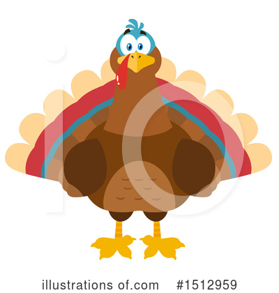 Royalty-Free (RF) Turkey Clipart Illustration by Hit Toon - Stock Sample #1512959