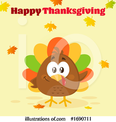Royalty-Free (RF) Turkey Clipart Illustration by Hit Toon - Stock Sample #1690711