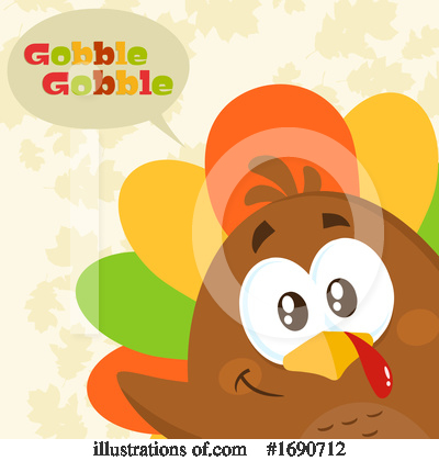Royalty-Free (RF) Turkey Clipart Illustration by Hit Toon - Stock Sample #1690712