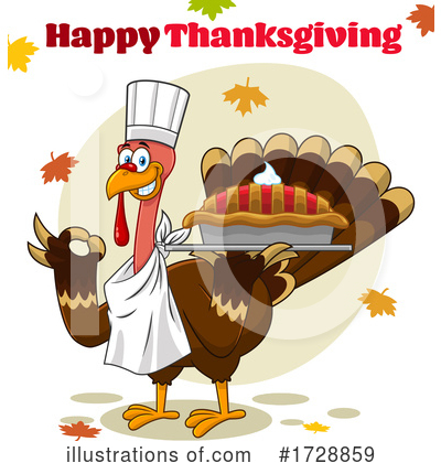 Royalty-Free (RF) Turkey Clipart Illustration by Hit Toon - Stock Sample #1728859
