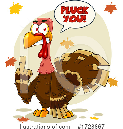 Royalty-Free (RF) Turkey Clipart Illustration by Hit Toon - Stock Sample #1728867