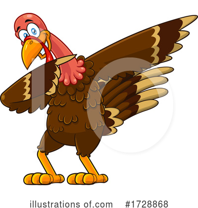 Royalty-Free (RF) Turkey Clipart Illustration by Hit Toon - Stock Sample #1728868
