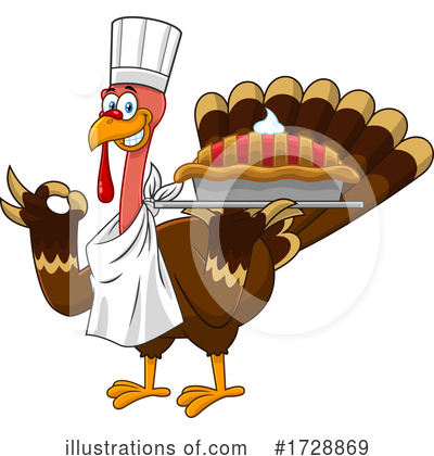 Royalty-Free (RF) Turkey Clipart Illustration by Hit Toon - Stock Sample #1728869