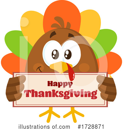 Royalty-Free (RF) Turkey Clipart Illustration by Hit Toon - Stock Sample #1728871