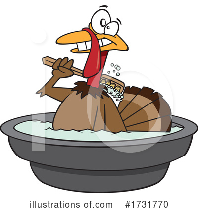 Royalty-Free (RF) Turkey Clipart Illustration by toonaday - Stock Sample #1731770