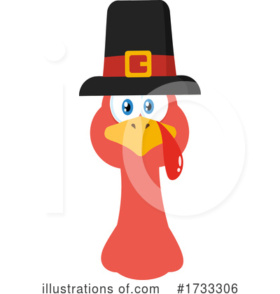 Royalty-Free (RF) Turkey Clipart Illustration by Hit Toon - Stock Sample #1733306