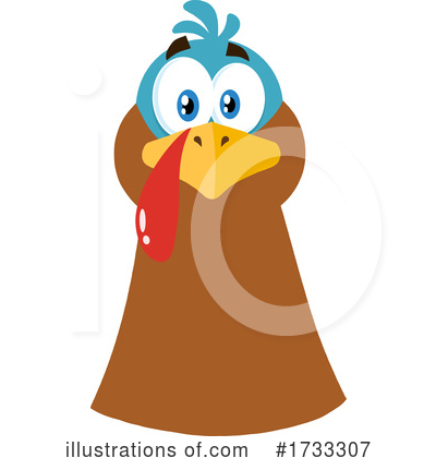 Thanksgiving Turkey Clipart #1733307 by Hit Toon
