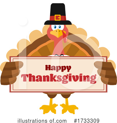 Royalty-Free (RF) Turkey Clipart Illustration by Hit Toon - Stock Sample #1733309