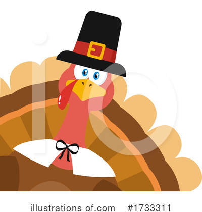 Thanksgiving Turkey Clipart #1733311 by Hit Toon
