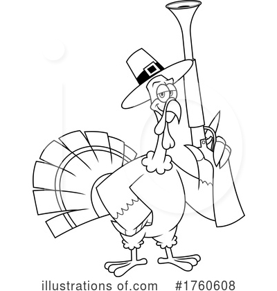 Royalty-Free (RF) Turkey Clipart Illustration by Hit Toon - Stock Sample #1760608