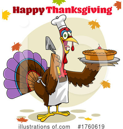 Royalty-Free (RF) Turkey Clipart Illustration by Hit Toon - Stock Sample #1760619