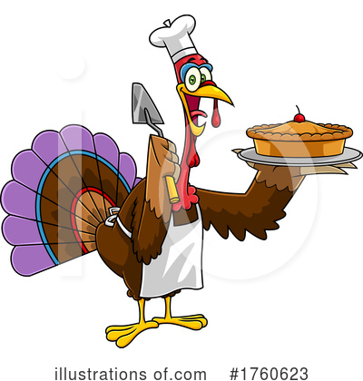 Royalty-Free (RF) Turkey Clipart Illustration by Hit Toon - Stock Sample #1760623