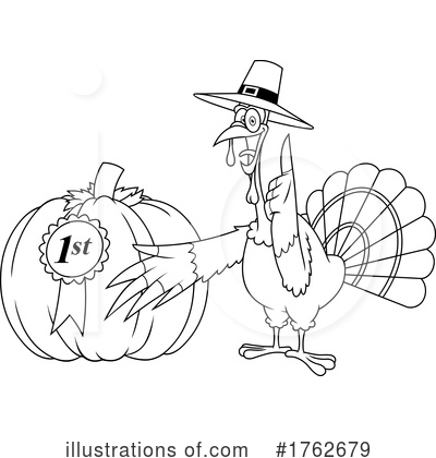 Royalty-Free (RF) Turkey Clipart Illustration by Hit Toon - Stock Sample #1762679