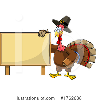 Thanksgiving Turkey Clipart #1762688 by Hit Toon