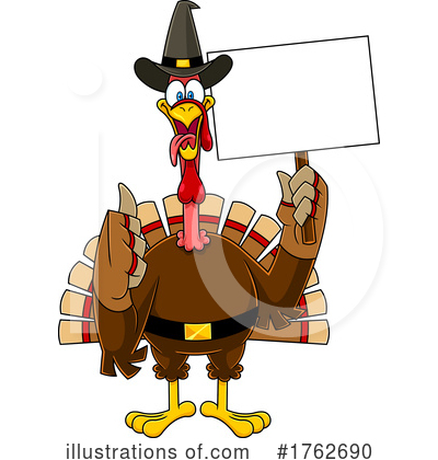 Thanksgiving Turkey Clipart #1762690 by Hit Toon