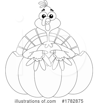 Royalty-Free (RF) Turkey Clipart Illustration by Hit Toon - Stock Sample #1782875