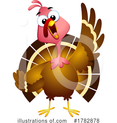 Royalty-Free (RF) Turkey Clipart Illustration by Hit Toon - Stock Sample #1782878