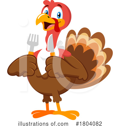 Turkey Bird Clipart #1804082 by Hit Toon