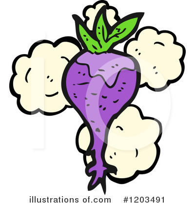 Royalty-Free (RF) Turnip Clipart Illustration by lineartestpilot - Stock Sample #1203491